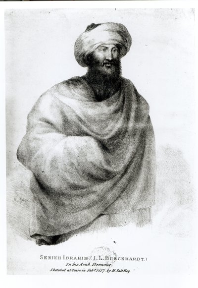 Portrait of Sheikh Ibrahim, or Johann Ludwig Burckhardt (1784-1817) by Henry Salt